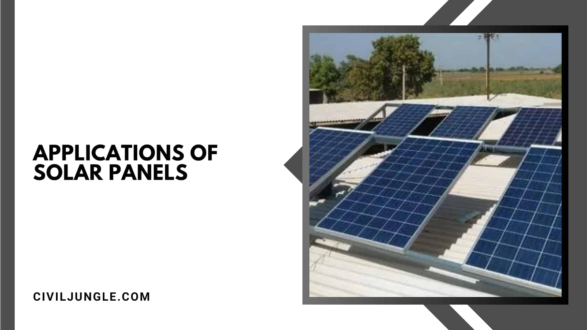 Applications of Solar Panels
