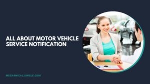 Motor Vehicle Service Notification